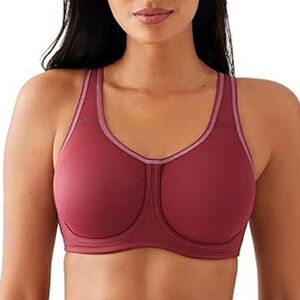 WACOAL NWOT 855170 Simone Sport Underwire Bra Burgundy Red Size 38C